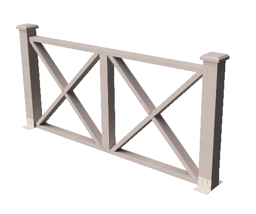 Ограждения декоративное ДПК GRINDERDECO Тауэр выбеленый дуб купить в Сочи