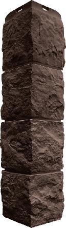 Угол наружный Альта-Профиль Туф ЭКО Коричневый купить в Сочи