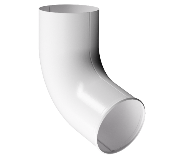 Отвод трубы D90 Döcke STAL PREMIUM Пломбир, (RAL 9010) купить в Сочи