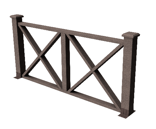 Ограждения декоративное ДПК GRINDERDECO Тауэр венге купить в Сочи