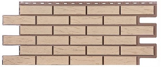 Фасадная панель T-Сайдинг-Кирпич Саман Пустынный купить в Сочи