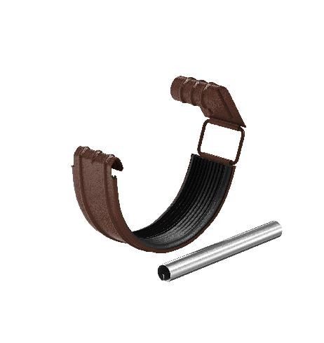 Водосток Aquasistem, Система 150/100 - Соединитель желоба с резиновым уплотнителем RAL 8017 Коричневый matt купить в Сочи