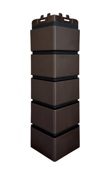 Угол Grand Line клинкерный кирпич ПРЕМИУМ Шоколадный (шов RAL 9005) купить в Сочи