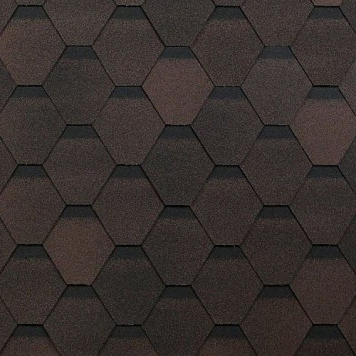 Гибкая черепица Shinglas, коллекция Оптима – Коричневый купить в Сочи