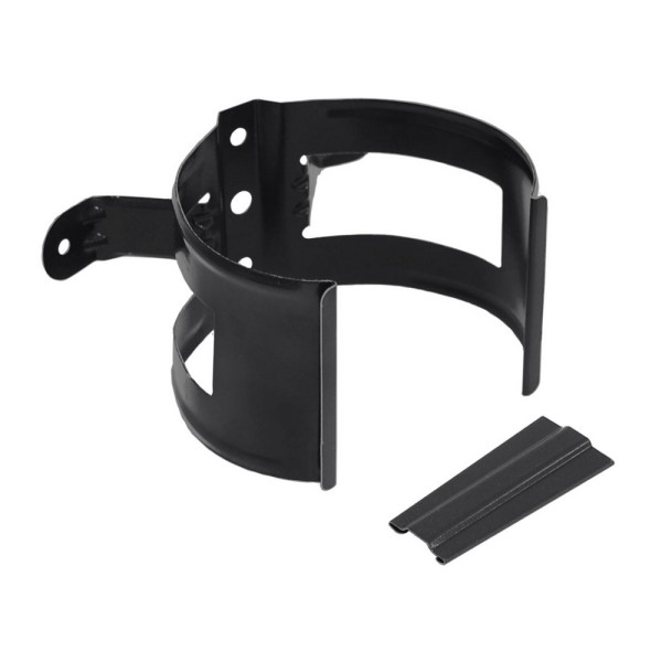 Водосток Grand Line 125x90 – Хомут трубы (на дерево) RAL 9005 купить в Сочи