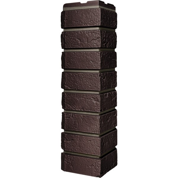 Угол наружный ДАЧНЫЙ Серия Баварский кирпич Темно коричневый купить в Сочи