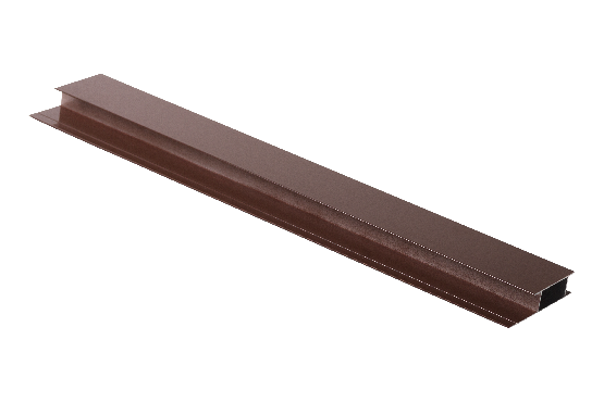 Профиль стыковочный, алюминиевый, бурый купить в Сочи