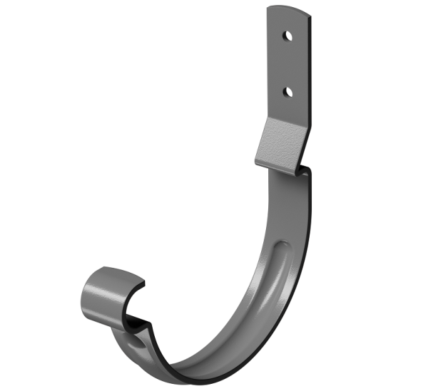 Карнизный крюк короткий (гнутый) D125 Döcke STAL PREMIUM Графит, (RAL 7024) купить в Сочи