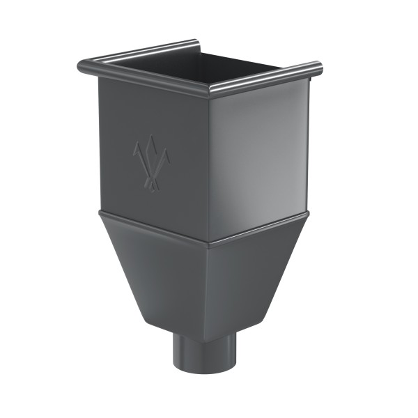 Водосток Aquasistem, система 125x90 - Воронка_водосборная удлиненая RR 23 Маренго купить в Сочи