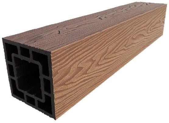 Столб опорный ДПК 3D GardenParkett фактура дерева Светло-коричневый купить в Сочи