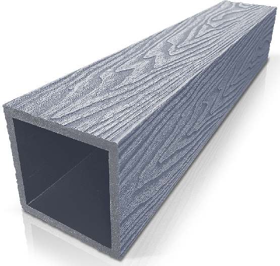 Столб ДПК 3D GardenParkett фактура дерева Серый купить в Сочи