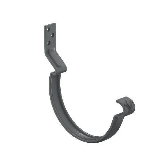 Водосток Aquasistem, система 150/100 - Крюк крепления желоба короткий RAL 7024 Тёмно-серый купить в Сочи