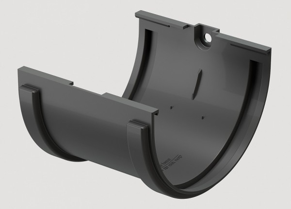 Соединитель желобов ПВХ Docke STANDART серый купить в Сочи