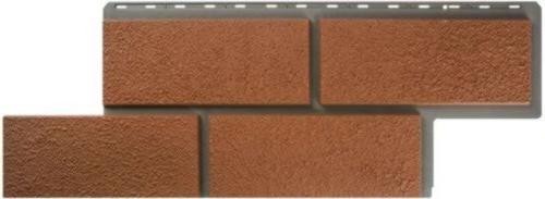 Фасадная панель Альта-Профиль Неаполитанский камень - Терракотовый купить в Сочи