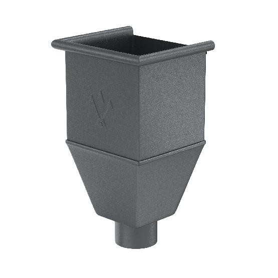 Водосток Aquasistem, Система 150/100 - Воронка_водосборная удлиненая RR 23 Маренго matt купить в Сочи