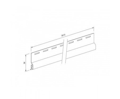 Стартовый профиль для винилового сайдинга VOX STANDART купить в Сочи