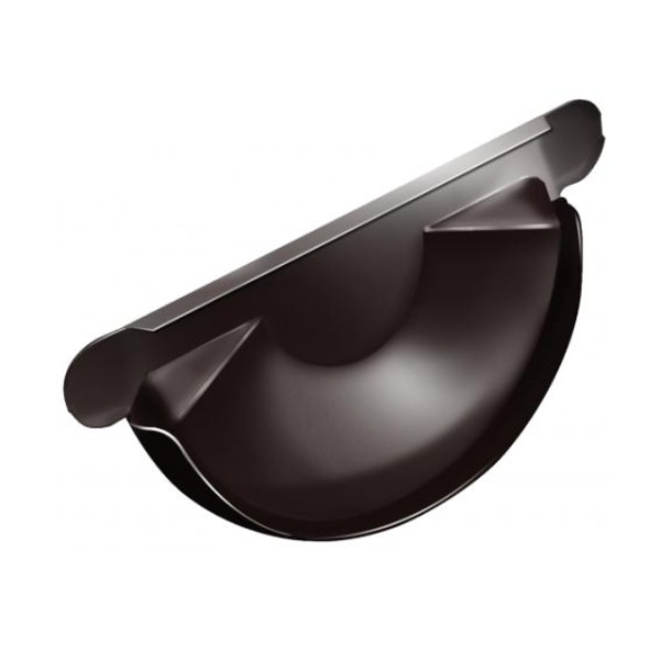 Водосток Grand Line 125x90 – Заглушка желоба RAL 8017 купить в Сочи