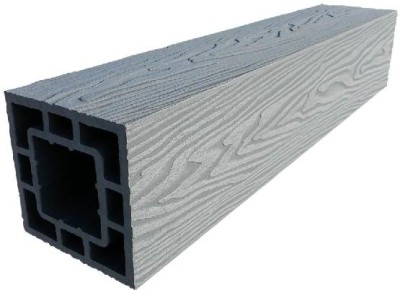 Столб опорный ДПК 3D GardenParkett фактура дерева Серый