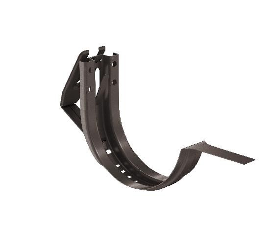 Водосток Aquasistem, система 125x90 - Крюк крепления желоба короткий регулируемый RR 32 Тёмно-Коричневый купить в Сочи