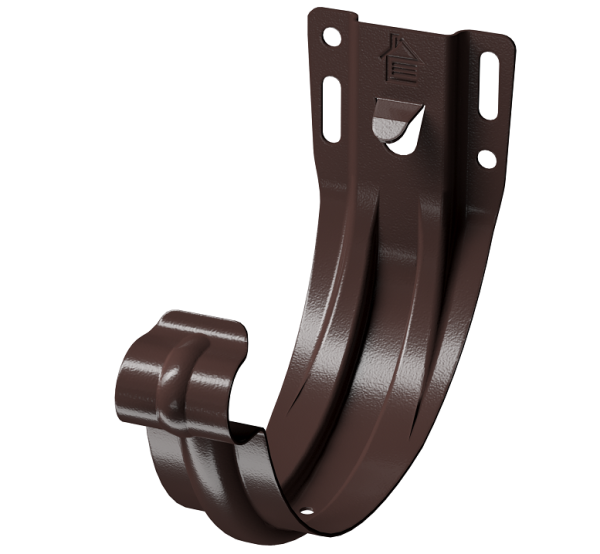 Карнизный кронштейн (штампованный) D125Döcke STAL PREMIUM Шоколад, (RAL 8019) купить в Сочи