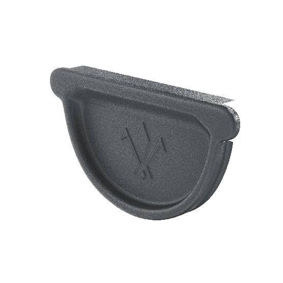 Водосток Aquasistem, Система 150/100 - Заглушка желоба универсальная с резиновым уплотнителем RR 23 Маренго matt купить в Сочи