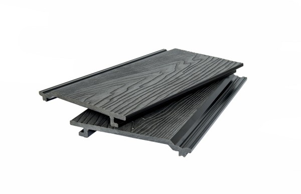 Фасадная доска POLIVAN GROUP 3D фактура дерева DENPASAR чёрный купить в Сочи