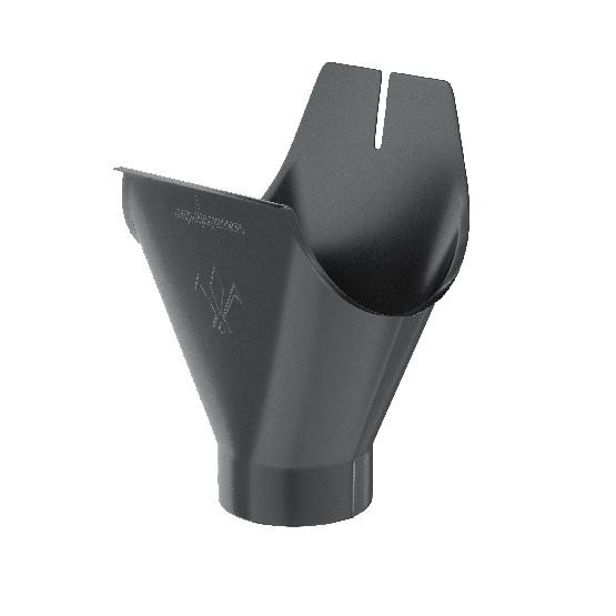 Водосток Aquasistem, система 125x90 - Воронка желоба RAL 7024 Тёмно-серый купить в Сочи