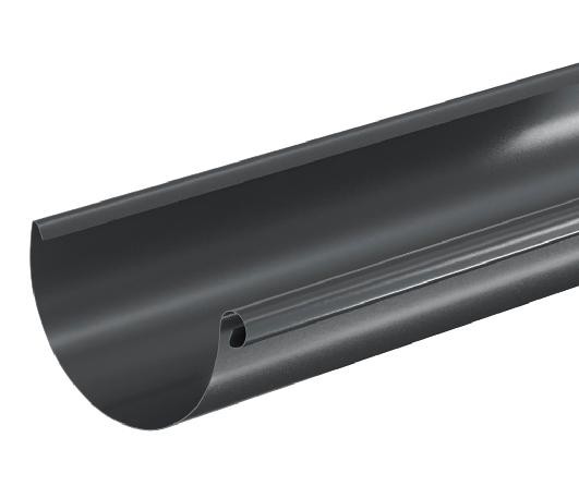 Водосток Aquasistem, система 125x90 - Водосточный желоб 3.00м RAL 7024 Тёмно-серый купить в Сочи